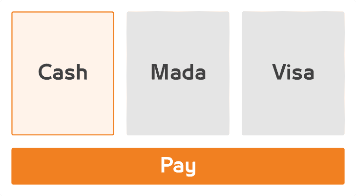Payment Methods Screen